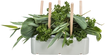 Trixie Voederruif Keramiek / Hout Grijs 26x17x23 CM