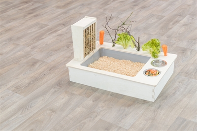 Trixie Voederstation Hout 70x47x41 cm met Bakken voor Knaagdieren