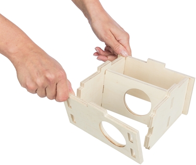 Trixie Knaagdierhuis 2 Kamers Hout 25x25x12 cm