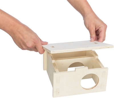 Trixie Knaagdierhuis 2 Kamers Hout 25x25x12 cm