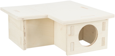 Trixie Knaagdierhuis 3 Kamers Hout 25x25x10 cm