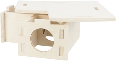 Trixie Knaagdierhuis 3 Kamers Hout 25x25x10 cm