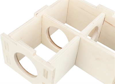 Trixie Knaagdierhuis 3 Kamers Hout 30x30x12 CM