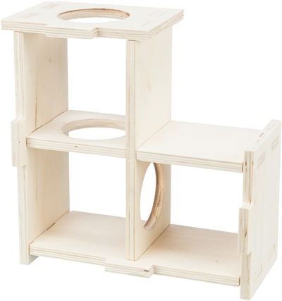 Trixie Knaagdierhuis 3 Kamers Hout 30x30x12 CM