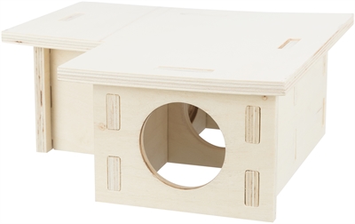 Trixie Knaagdierhuis 3 Kamers Hout 30x30x12 CM