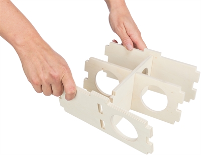 Trixie Knaagdierhuis 4 Kamers Hout 25x25x10 cm