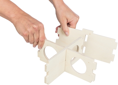 Trixie Knaagdierhuis 4 Kamers Hout 30x30x12 cm