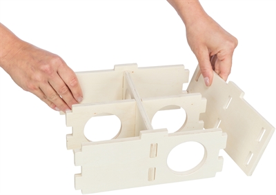Trixie Knaagdierhuis 4 Kamers Hout 30x30x12 cm