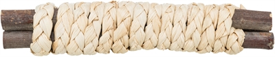 Trixie Houten Sticks Met Stro 15x3 cm 4 st voor knaagdieren