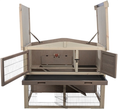 Trixie Natura Knaagdierhok met Ren 124x78x102 cm Grijs/Bruin