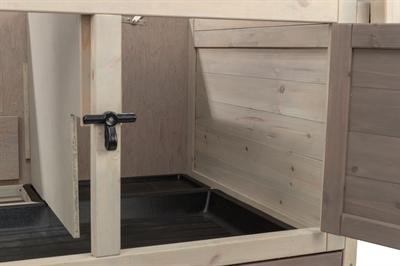 Trixie Natura Knaagdierhok met Ren 124x78x102 cm Grijs/Bruin