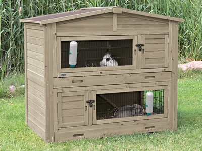 Trixie Natura Knaagdierhok 2 Verdiepingen 133x83x120 cm Grijsgroen