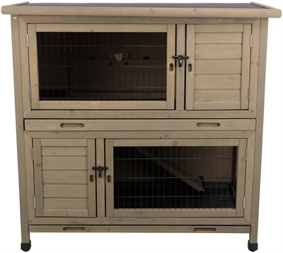 Trixie Natura Knaagdierhok 2 Verdiepingen Grijsgroen 116x65x111 cm