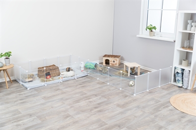 Trixie Indoorren Metaal/Kunststof Wit 140x70x35 cm voor Knaagdieren
