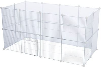 Trixie Indoorren Metaal/Kunststof Wit 140x70x35 cm voor Knaagdieren