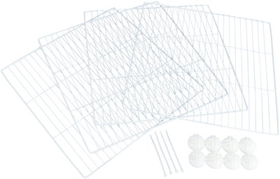 Trixie 4 Uitbreidingspanelen Metaal Wit 35x35 cm voor Ren 62460