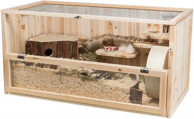Trixie Knaagdierenverblijf Hout 100x50x50 cm met etages