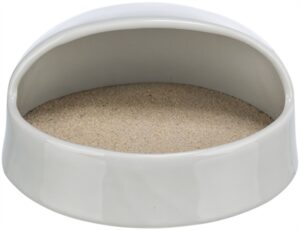 Trixie Zandbad Degoes/hamsters Keramiek Grijs 20x16x10 CM 3 ST