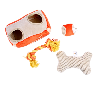 Fofos Hide & Seek Speelgoed met Bot, Flostouw en Bal 21x12x14 cm
