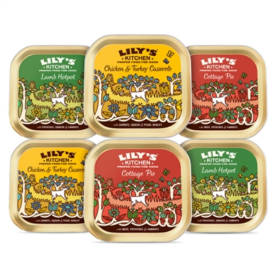 Lily's Kitchen Dog Adult Classic Dinners Tray Multipack 6x150 GR