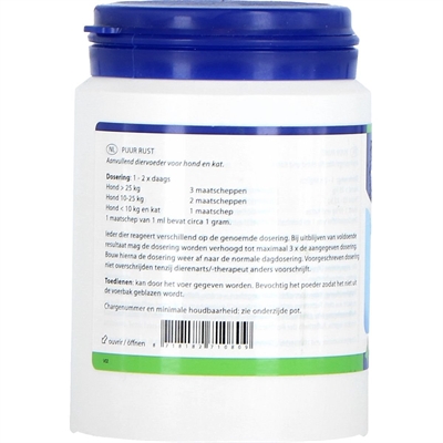 Puur Natuur Tranquil Hond en Kat 75 GR - Voedingssupplement voor rust
