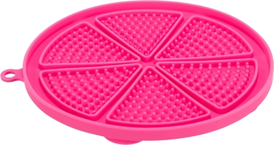 Trixie Lick'n'snack Mat Met Zuignappen Siliconen Roze 18 CM 3 ST