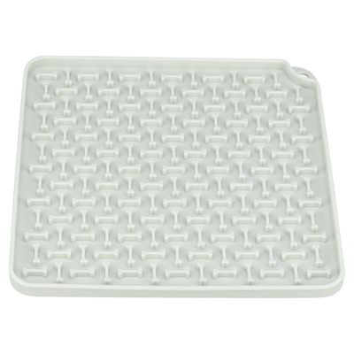Trixie Lick'n'snack Mat Siliconen 20x20 cm Donkergrijs