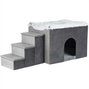 Trixie Hondenmand Huis Harvey Met Trap 119x50x47 cm Grijs/Wit