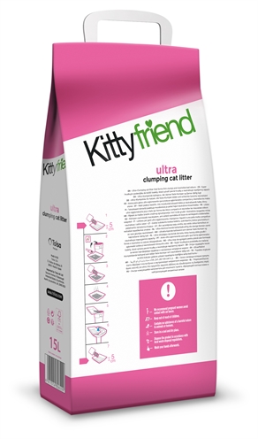 Kitty Friend Ultra Kattenbakvulling 15 Ltr, klontvormend