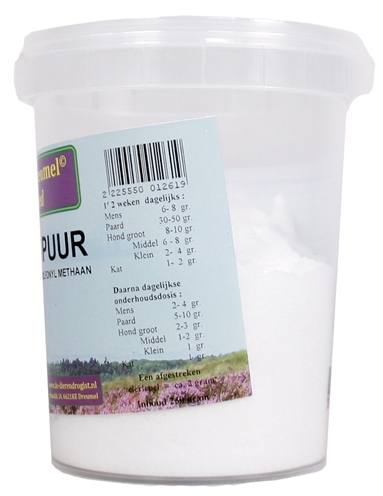 Dierendrogist MSM Puur Poeder 250 GR voor honden, katten en paarden