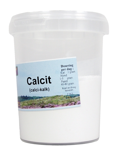 Dierendrogist Calcit Calciumcitraat 250 GR - Voedingssupplement voor dieren
