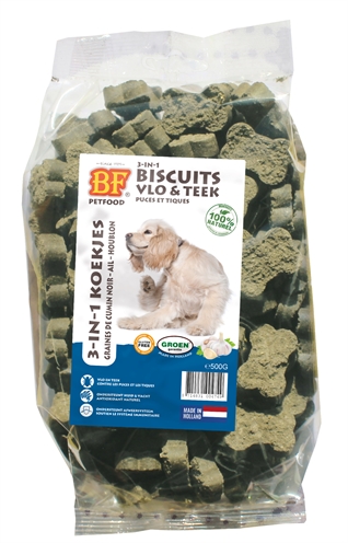 Bf Petfood 3 In 1 Hondenkoekjes Vlo & Teek 500 GR