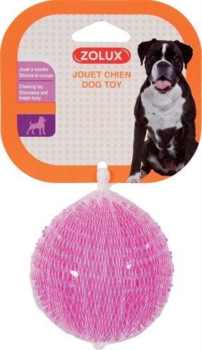 Zolux Pop TPR Stekelbal Roze 8x8x8 cm voor honden