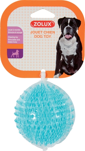 Zolux Pop TPR Stekelbal 8 cm Turquoise voor honden
