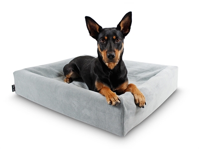 Bia Bed Rib Hoes Hondenmand Grijs 70x60x15 cm — Comfortabele ligplek voor jouw hond
