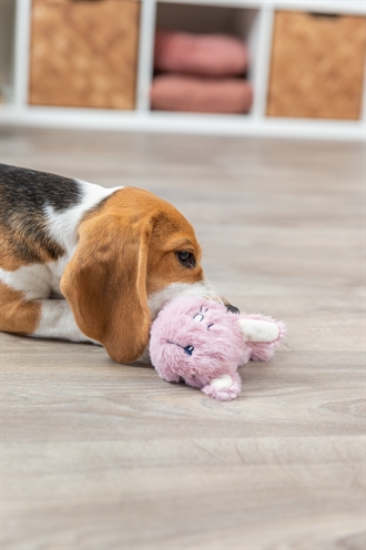 Trixie Pluche Haas met TPR Ring voor Puppy 27 cm