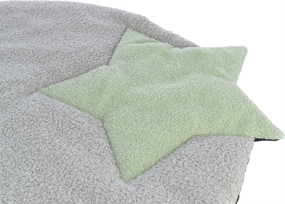 Trixie Puppy Ligmat Ster Grijs/Mintgroen 86x80 cm — Comfortabele rustplek voor je pup