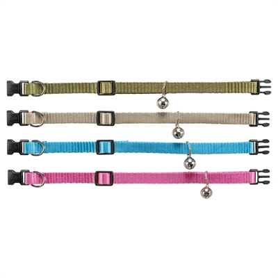 Trixie Kattenhalsband Assorti met Belletje, Verstelbaar