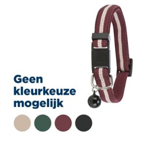 Trixie Elastische Kattenhalsband Strepen Assorti 4 ST
