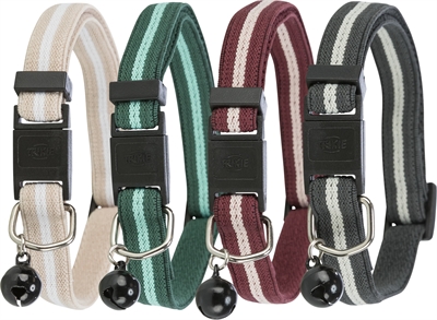 Trixie Elastische Kattenhalsband Strepen Assorti 4 ST