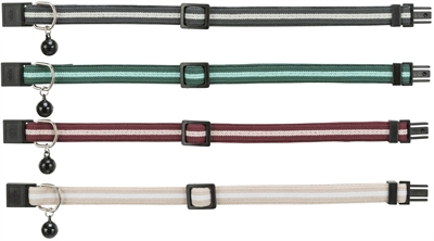 Trixie Elastische Kattenhalsband Strepen Assorti 4 ST