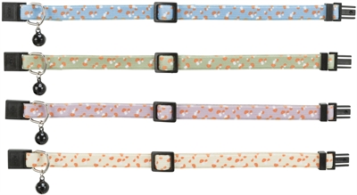 Trixie Kattenhalsband Paddenstoel Elastisch Assorti 4 ST