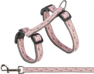 Trixie Kattentuig Met Riem Grijs / Roze 27-45 Cm/13 Mm 120 CM