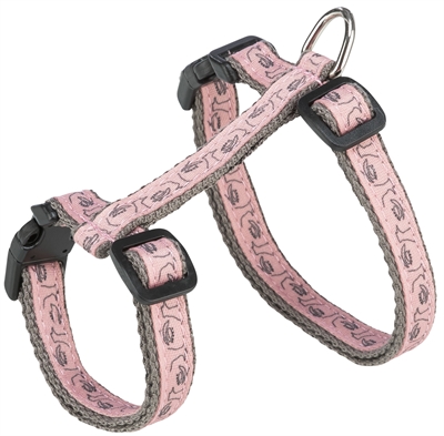 Trixie Kattentuig met Riem Grijs/Roze 27-45 cm 120 cm