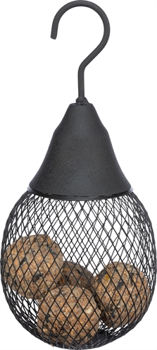 Trixie Voerdispenser voor Mezenbollen/Pinda's Zwart 29x14x14 cm