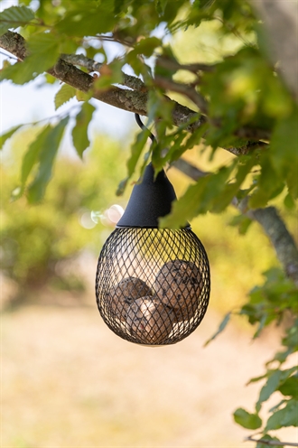 Trixie Voerdispenser voor Mezenbollen/Pinda's Zwart 29x14x14 cm