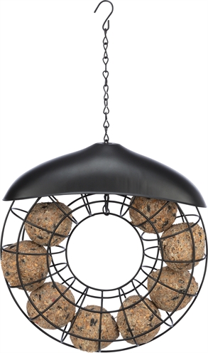 Trixie Mezenbolhouder Rond Met Dak Zwart 24x8x8 CM 2 ST