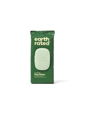 Earth Rated Dog Wipes Geurloos Composteerbaar 20,5x20,5 CM 100 ST