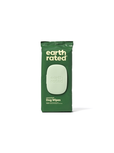 Earth Rated Dog Wipes Geurloos Composteerbaar 20,5x20,5 CM 100 ST