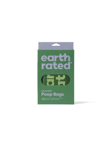 Earth Rated Poepzakjes Lavendel 120 ST met Handvaten Gerecycled